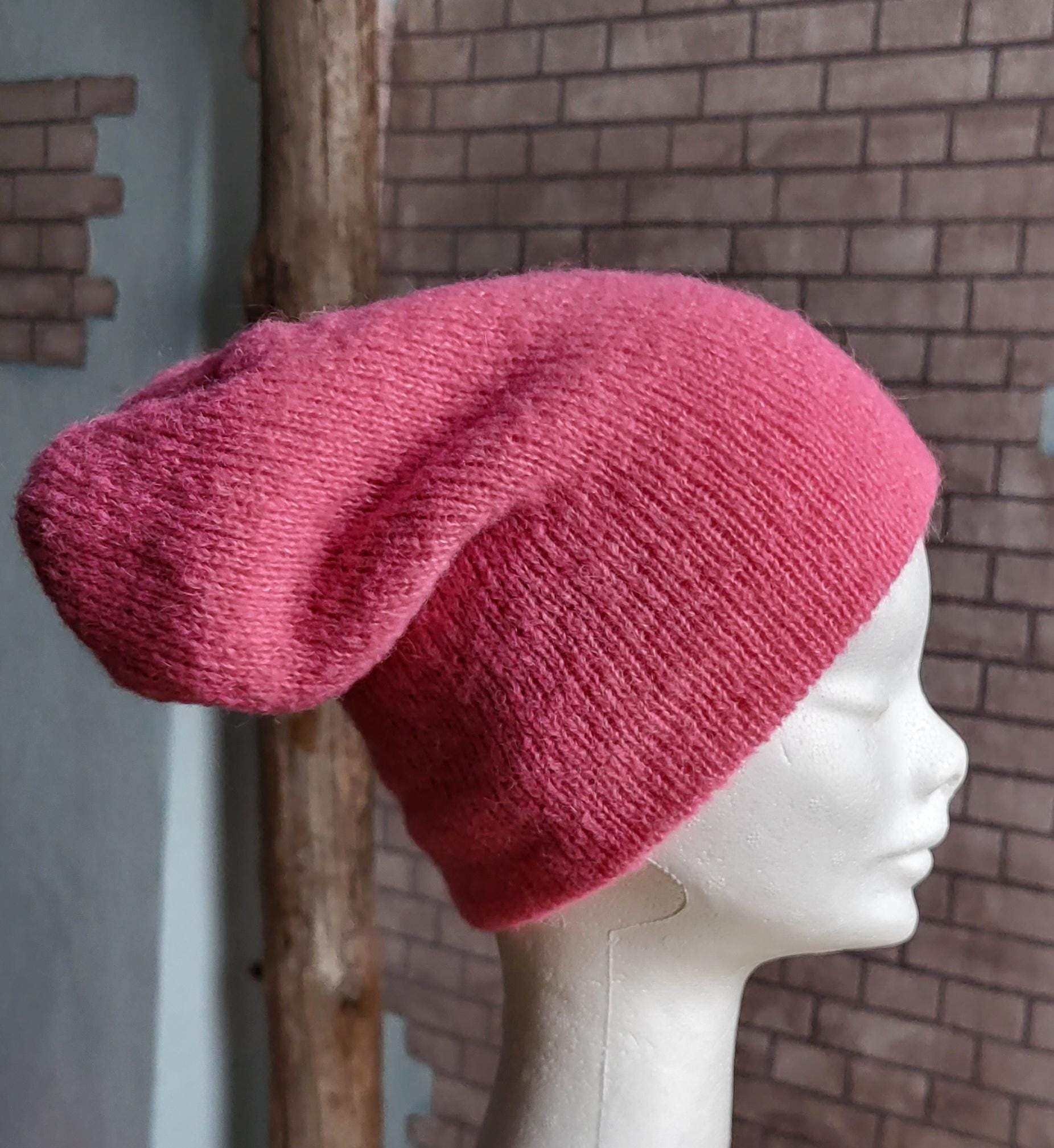 ISOGucci Soft Pink Knit Hat Pink Brioche Hat — Ice Age Knits main image 2