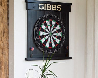 Personalized Wood Wall saver, Dartboard Backboard, Christmas gift for him