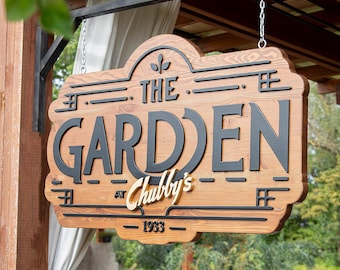 Custom Wood Business Sign: 3D Logo, Waterproof Outdoor Signage