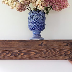 Rustic Floating Wood Shelf: Chunky Fireplace Mantel beam