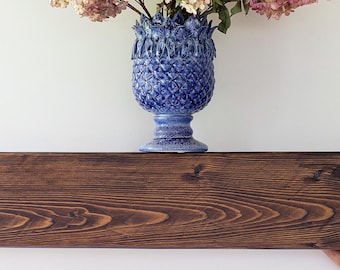 Solid Timber Fireplace Mantel, Rustic Mantel Shelf, Custom Wooden Mantelpiece.