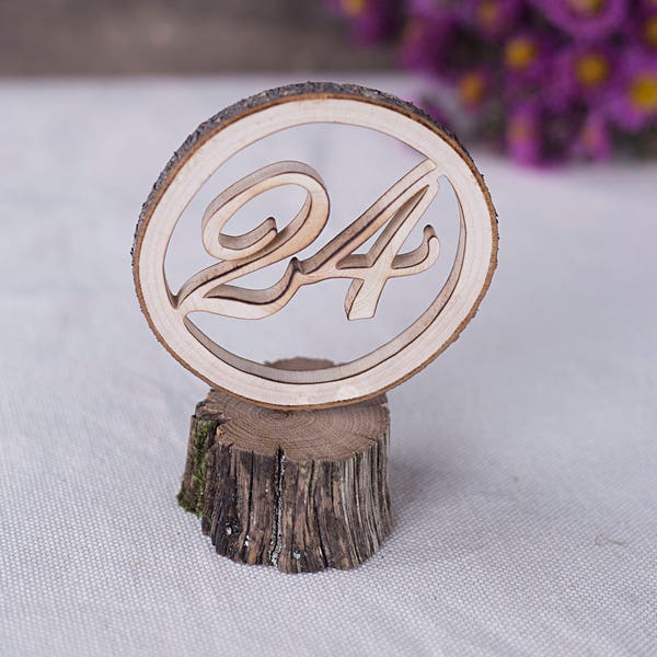 Wedding table number,  Wooden table numbers, Rustic table numbers, Freestanding numbers, Reception numbers, Wood wedding table decor