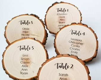 Wedding seating chart, wood wedding seating plan, table seating chart, rustic seating chart