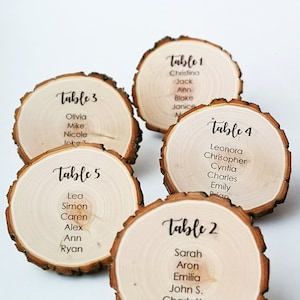 Sitzplan Hochzeit, Sitzplan Holzhochzeit, Tischsitzplan, rustikaler Sitzplan