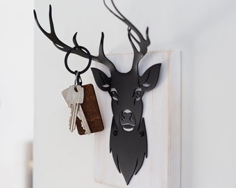 Key rack for wall, entryway organizer, metal key hook, home and office décor, cute housewarming gift