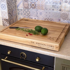 Couvercle de cuisinière en bois, planche à découper personnalisée, grande planche de nouilles personnalisée, couverture de ferme faite main, cadeau pour la maison