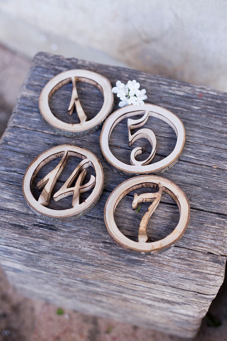 wooden-table-numbers-on-sticks-wedding-table-number-rustic-etsy-uk