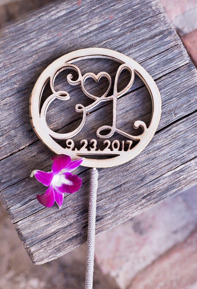 Rustic Wedding Cake Topper Rustic Wedding Cake Topper | Etsy