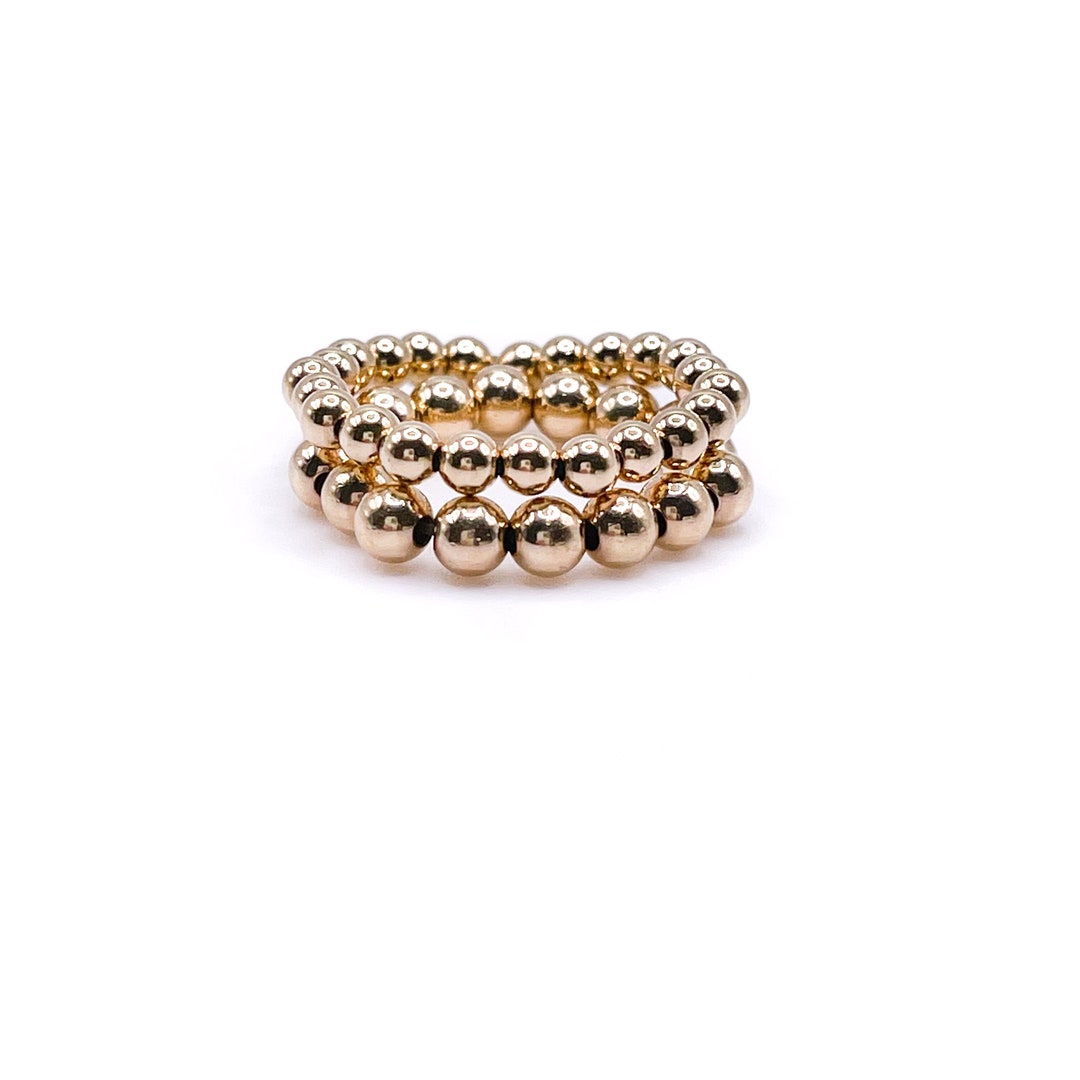 Gold Ball Ring - Etsy