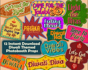 Diwali Photobooth Props- DIGITAL