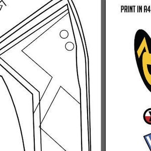 True Damage Ekko Printable Template Prop, Stickers, Blueprint, Pattern, Instant Download - Ready to Print | League of Legends Cosplay