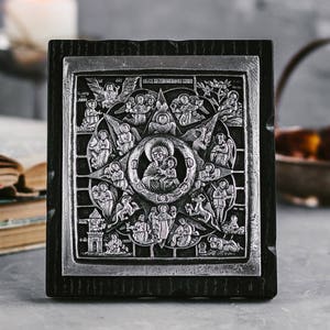 Virgin Mary Icon: Unburnt Bush Orthodox Religious Gift
