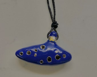 Zelda Inspired Ocarina Pendant: Game Series Fan Gift