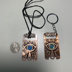 Zelda Breath of the Wild Sheikah Slate Keychain or Necklace - BOTW  - Zelda Cosplay NES, Nintendo