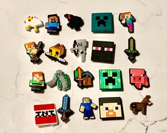 Croc Jibbitz Set. 20 Piece Inspired by Popular Video Game - Cool Charms