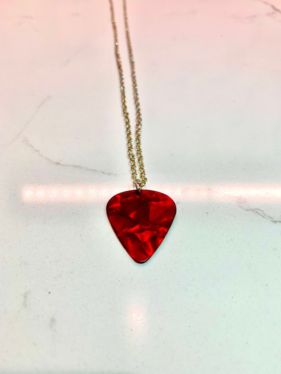 Eddie Munson Guitar Pick Necklace Inspired by Stranger Things