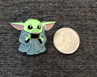 Mandalorian Baby Yoda Pin – Grogu Soup Enamel Pin