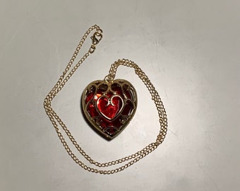 Legend of Zelda Heart Container Necklace - Red Heart Cosplay Jewelry inspired by Breath of the Wild