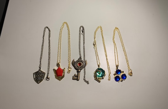 The Legend Of Zelda Necklace Set Nintendo Ocarina Of Time 25 Charms Gold  Necklac | eBay