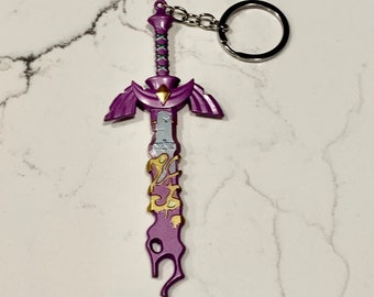 Zelda Tears of the Kingdom Master Sword Keychain: Gamer Gift