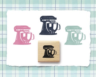 Stempel « KUCHEN » Adressenstempel Motiv Retro Bäcker Bäckerei Backen Backshop