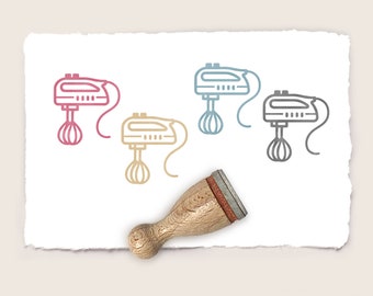 Stempel « KUCHEN » Adressenstempel Motiv Retro Bäcker Bäckerei Backen Backshop