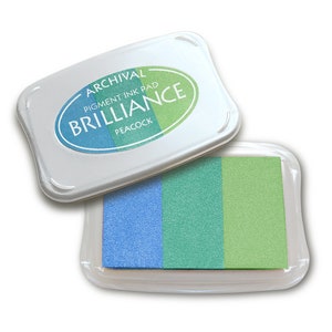 Brilliance PEACOCK 3-kleurig parelmoer stempelkussen