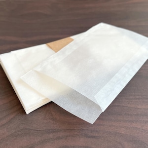 20 sacchetti di carta pergamena 75 x 117 mm