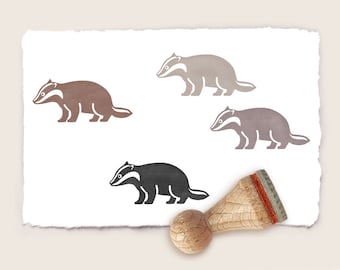 Mini rubber stamp BADGER Ø 15 mm / 0.59 inch