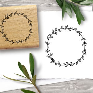 Rubber stamp WREATH ∅ 40 mm / 1.57 inches