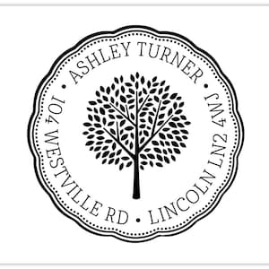 Retouradresstempel TREE