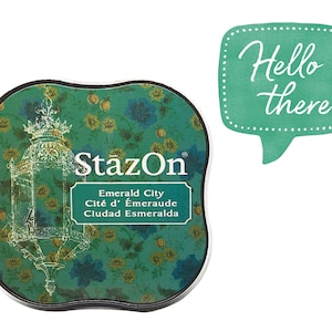 Tampone di inchiostro StazOn Midi EMERALD CITY permanente