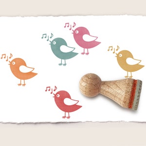 Stempel ZWITSCHERVOGEL Ø 15 mm Ministempel