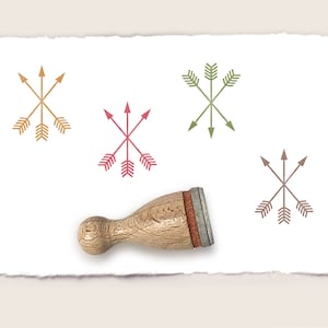 Mini rubber stamp SET OF ARROWS Ø 12 mm