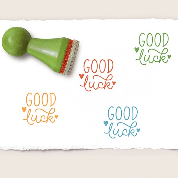 Stempel GOOD LUCK Ø 15 mm Ministempel