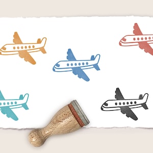 Ministempel Mini-Stempel FLUGZEUG Ø 12 mm
