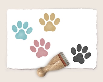 Mini rubber stamp PAW  Ø 12 mm / 0.47 inch