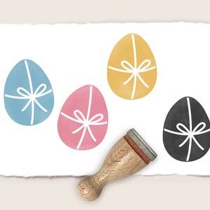 Mini rubber stamp EASTER EGG ribbon Ø 12 mm