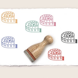 Mini rubberen stempel MEETBAND Ø 12 mm