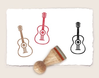 Ministempel Mini Stempel AKUSTISCHE GITARRE Ø 15 mm