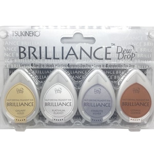 Set di 4 tamponi per inchiostro PLANETARIUM Dew Drop Brilliance