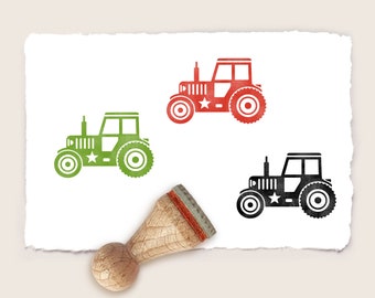 Farm Tractor Rubber Stamp WM P14 - Etsy