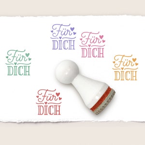 Stempel FÜR DICH Ø 15 mm Ministempel