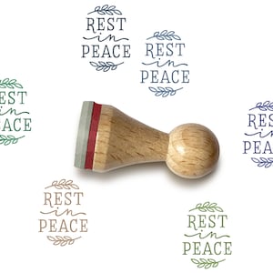 Ministempel REST IN PEACE Ø 15 mm Stempel