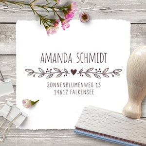 Timbro personalizzato per indirizzo di ritorno RAMI 70 x 30 mm