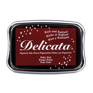 Delicata RUBY RED Metallic-Stempelkissen