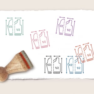 Stempel SCHNITTMUSTER Ø 15 mm Ministempel