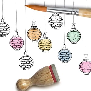 Ministempel LAMPION MIT PUNKTEN Ø 12 mm Stempel
