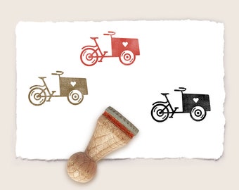 Mini rubber stamp CARGOBIKE Ø 15 mm