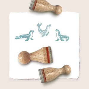 Ministempel-Set ROBBEN-TRIO Ø 12 + 15 mm / 3 Stempel